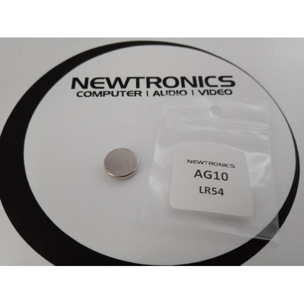 Newtronics LR54 / LR1130 / AG10 knoopcel batterij 1.5v - Set a 2 stuks