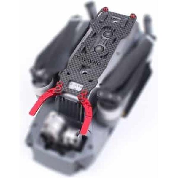 Carbon Fiber Gimbal en Body Protective Board Set voor DJI Mavic Pro (zwart + rood)