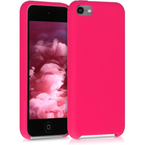 kwmobile hoes voor Apple iPod Touch 6G / 7G (6de en 7de generatie) - Beschermhoes voor mediaspeler - Backcover in neon roze