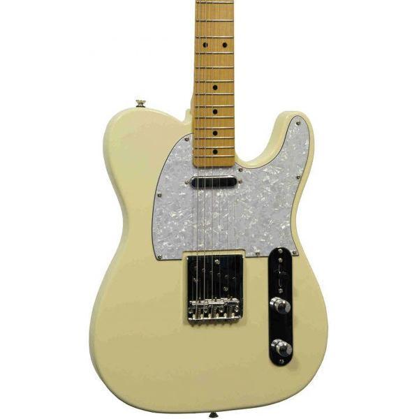 Phoenix Telecaster Elektrische Gitaar Vintage Wit