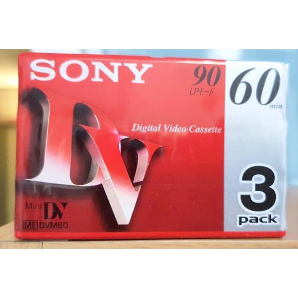SONY premium mini dv cassettes pak van 3 3dvm60r3