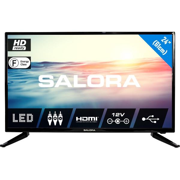 Salora 24LED1600 - Televisie - LED - HD - 24 Inch - HDMI - USB - 12 Volt