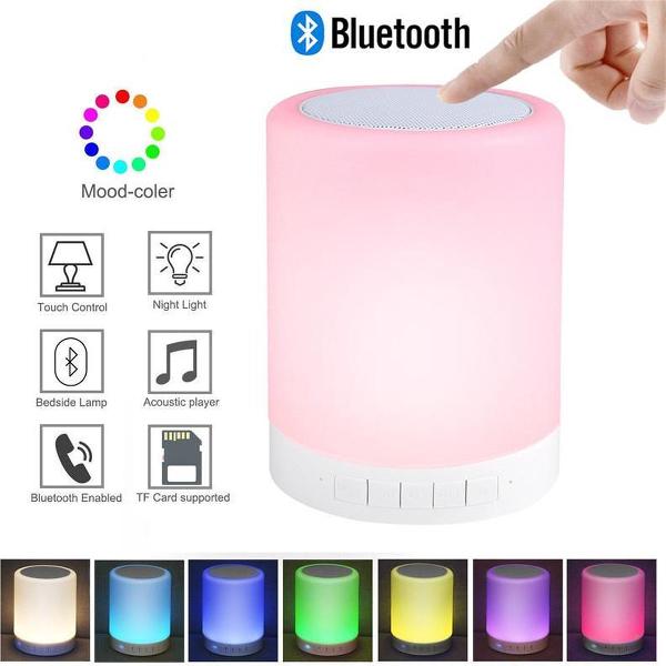 Bluetooth speaker met licht - Portable speaker - Ledlamp - Lamp met speaker - Kampeerlamp - Draagbare ledlamp - Tuinlamp - Partylamp - Moodlight - Bluetooth speaker - Draagbare speaker - Sfeerverlichting - Tafellamp speaker - RGB -Speaker lamp