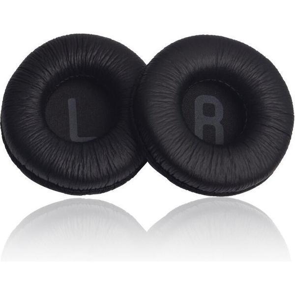 Luxe Lederen Oorkussen Set Voor JBL Tune 600 600BTNC 500 500BT T500 T500BT T450 T450BT JR300BT - Vervangende Koptelefoon Earpads - Oor Kussens - Ear Pads - Oorkussens Met Noise Cancelling Memory Foam Binnenlaag - Zwart
