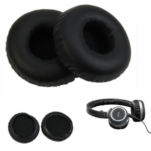 Luxe Lederen Oorkussen Set Voor AKG K420 K430 K450 K451 K452 Q460 K24i K480 Y45 - Vervangende Koptelefoon Earpads - Oor Kussens - Ear Pads - Oorkussens Met Noise Cancelling Memory Foam Binnenlaag - Zwart
