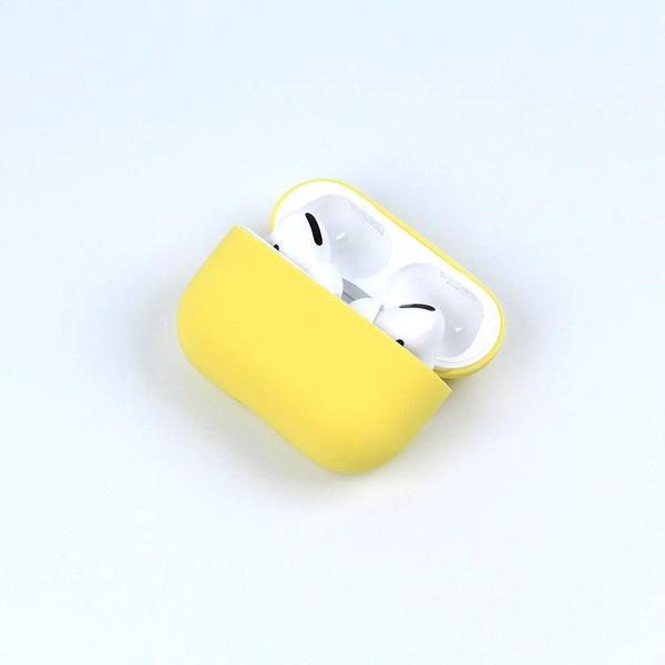Apple AirPods Pro Hoesje - Geel - Siliconen - Case - Cover - Soft case