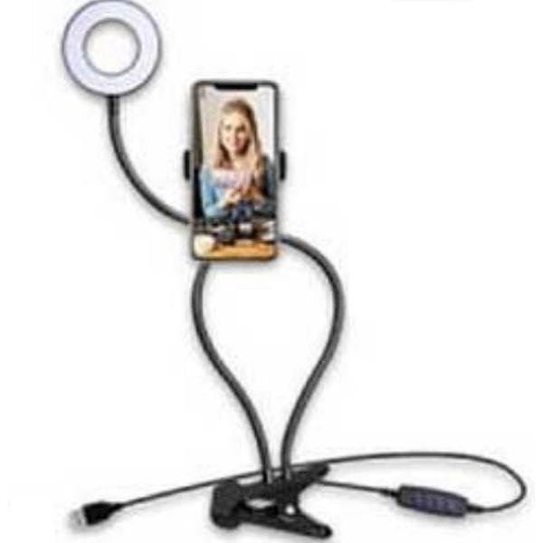 2 in 1 video kit voor vlog of tutorial met ringlamp
