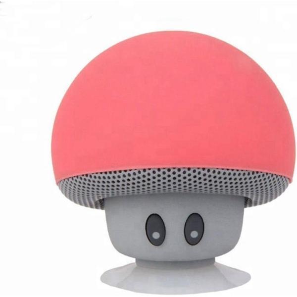 Liquno iCanto Portable Mini Mushroom Bluetooth Speaker - Rood