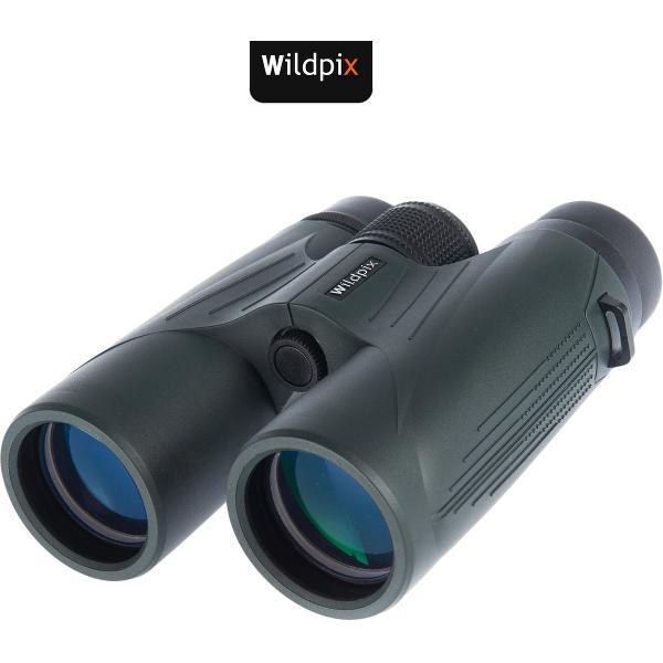 Wildpix EAGLE Verrekijker 10X42 Groen - Complete kijker met draagriem en draagtasje - Ook voor brildragers