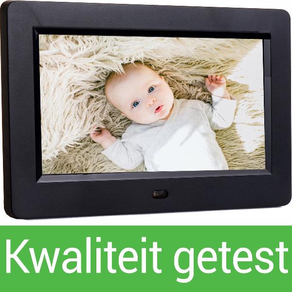 Digitale fotolijst - Soultex Pro® - Digitale fotolijst met USB en Video - Inclusief Afstandbediening - Zwart