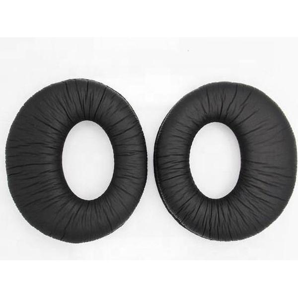 Luxe Lederen Oorkussen Set Voor Sony MDR-RF985RK RF985R RF970RK RF970R RF960RK RF960R RF925RK - Vervangende Koptelefoon Earpads - Oor Kussens - Ear Pads - Oorkussens Met Noise Cancelling Memory Foam Binnenlaag - Zwart