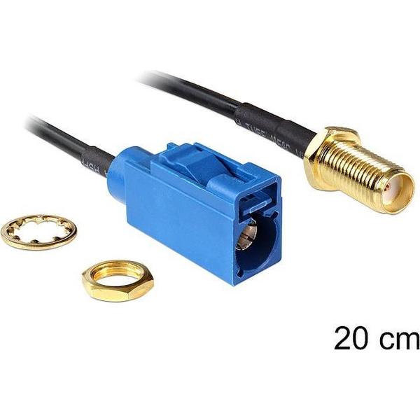 Delock - SMA Buchse zum Einbau - FAKRA C Buchse