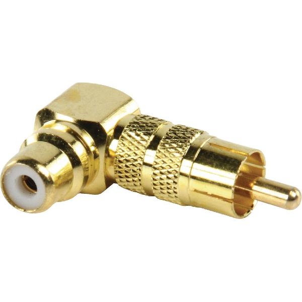 Valueline Tulp haakse audio adapter - verguld (metaal)