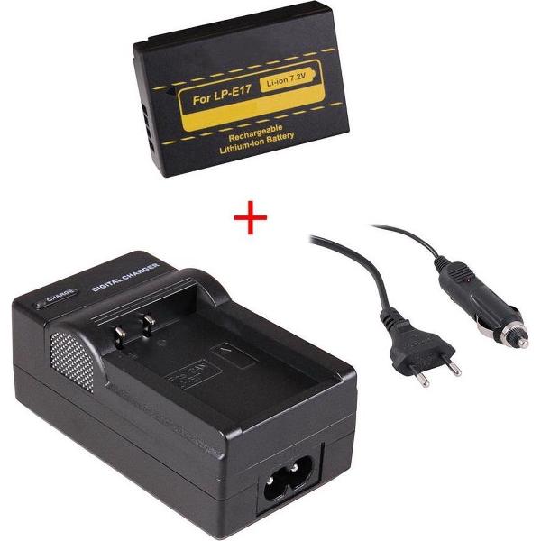 Huismerk Camera accu LP-E17 voor Canon inclusief oplader