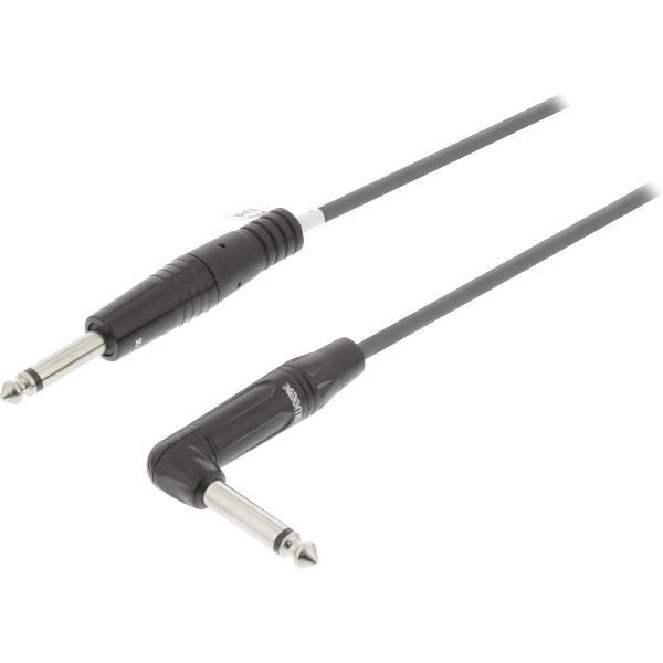 Sweex 6,35mm Jack mono audio kabel - haaks - 3 meter