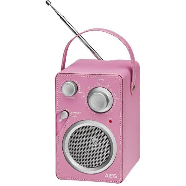 AEG Designradio roze MR 4144