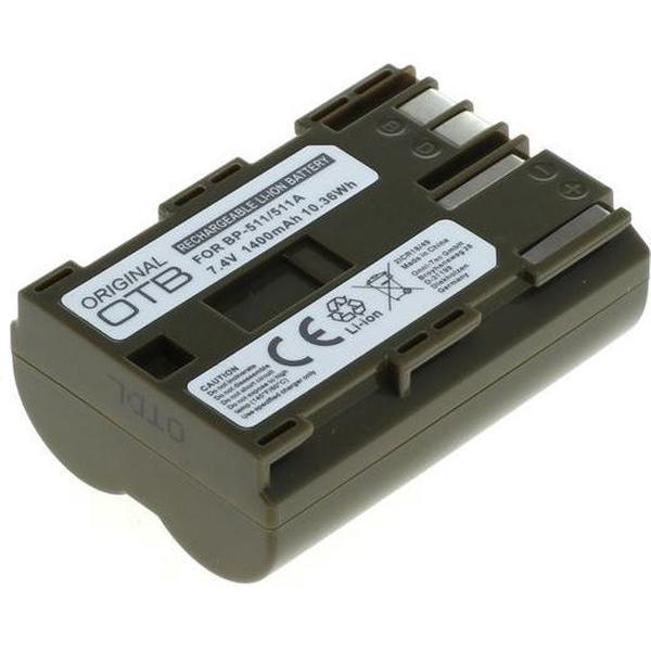 OTB Camera accu compatibel met Canon BP-508, BP-511, BP-511A, BP-512 en BP-514 / 1400 mAh