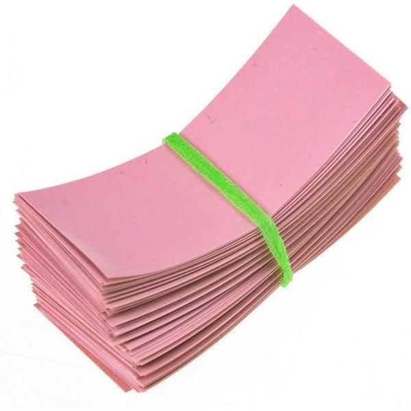 50 Stuks 72/30mm 18650 Batterij PVC Krimpkous Tube Wrap - Roze