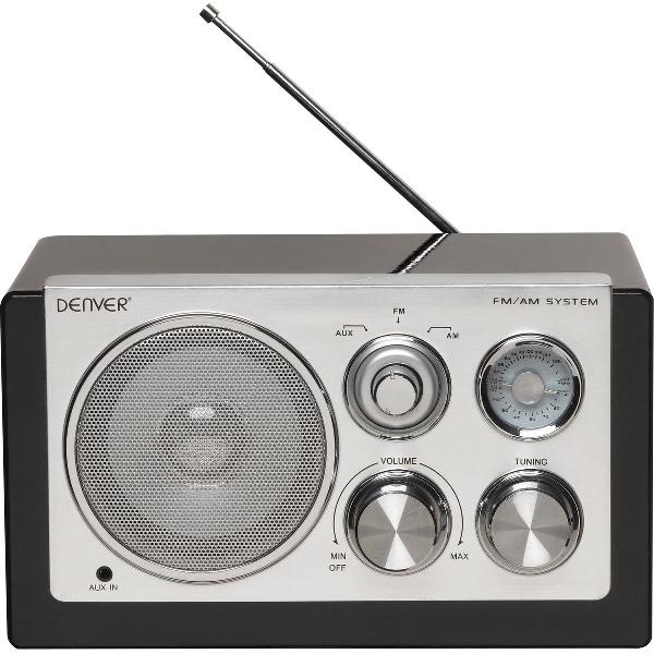 Denver TR-61 - Retro FM radio - Zwart