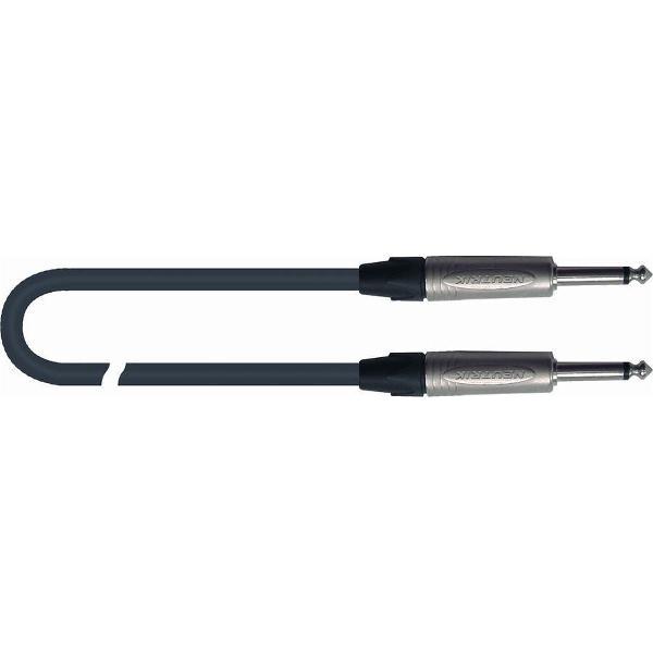 Quiklok professionele Gitaarkabel - instrumentkabel 6 meter - 6.35mm mono jack plug recht/recht - zwart