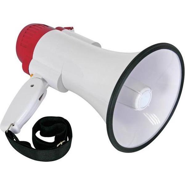 Velleman MP10SR Binnen/buiten 10W Rood, Wit megafoon