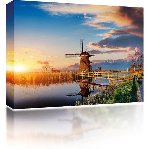 Sound Art - Canvas + Bluetooth Speaker Dutch Windmill (23 x 28cm)