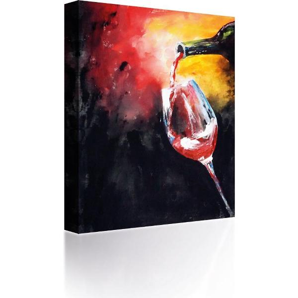 Sound Art - Canvas + Bluetooth Speaker Pouring A Glass Of Wine (41 x 51cm)