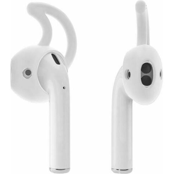 KELERINO. Anti-slip siliconen earhooks / earhoox / oorhaken voor Airpods 1 & 2 - Transparant