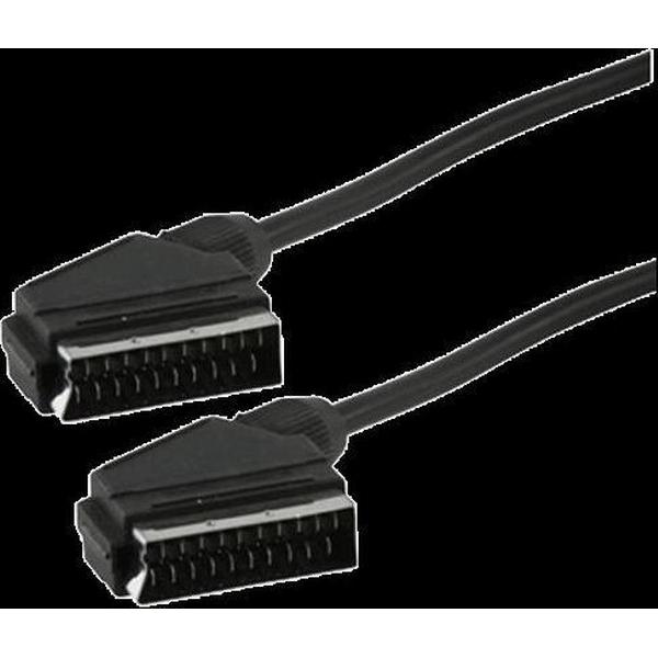 HQ - HQB-020-2.5 - Scart/Scart, 2.5m SCART-kabel > SCART (21-pin) - Zwart
