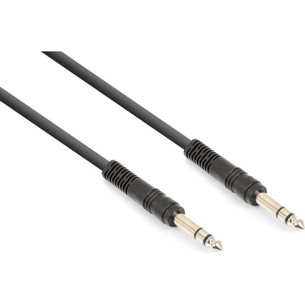Vonyx audiokabel met 6,3mm jackpluggen (stereo) - 3 meter