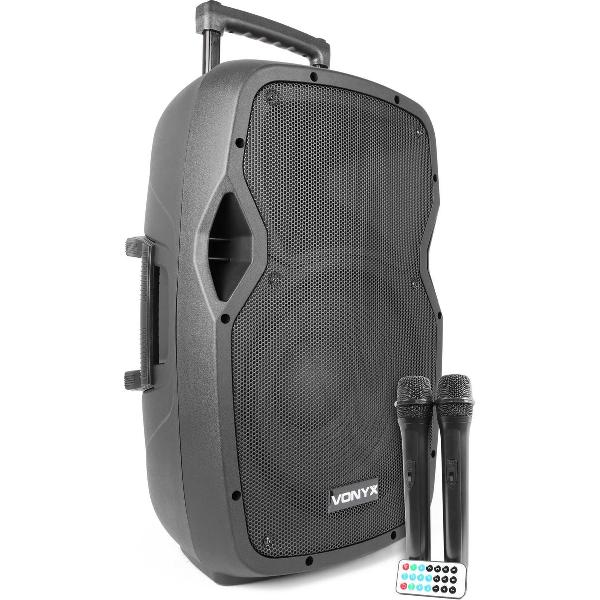 Actieve speaker - Vonyx AP1200PA - Actieve 12 speaker 600W - Zwart
