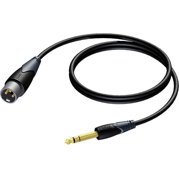 Procab CLA724 XLR (m) - 6,35mm Jack stereo (m) audiokabel - 1,5 meter