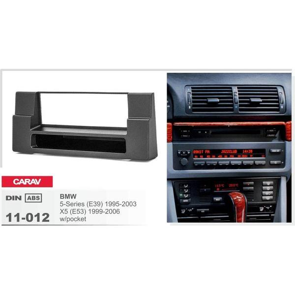 1-DIN BMW 5-Series (E39) 1995-2003; X5 (E53) 1999-2006 w/pocket afdeklijst / installatiekit Audiovolt 11-012