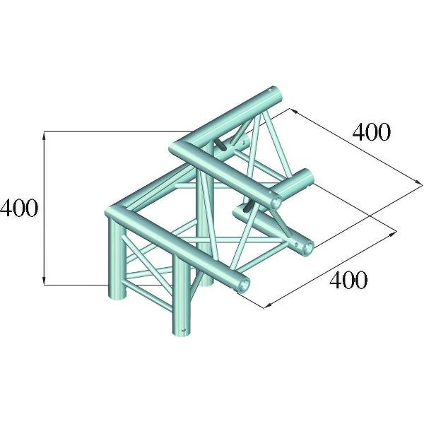 ALUTRUSS DECOLOCK DQ3-PAL32 3-Way Corner 90°
