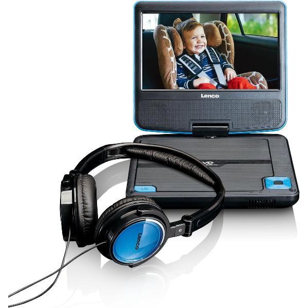 Lenco DVP-710 - Portable DVD-speler met batterij - 7 inch - Blauw