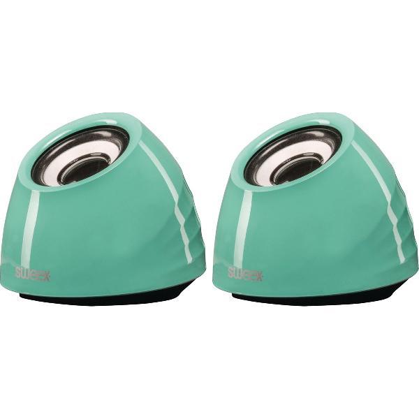 Sweex 2.0 speakerset 2x 3W - groen