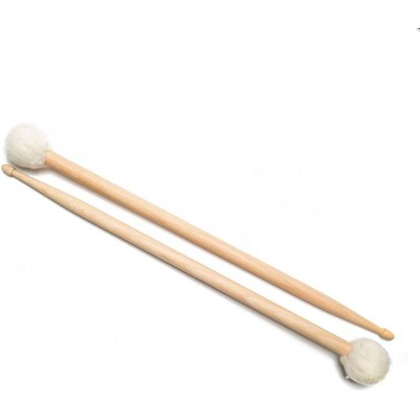 Kombisticks 5A, weiße Merinofilzkugel 35mm