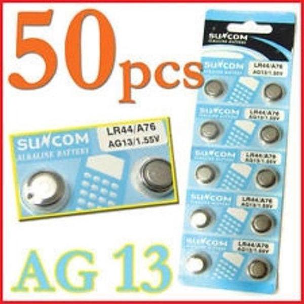 50 Stuks AG13 / LR44 Knoopcel Batterijen Huismerk®