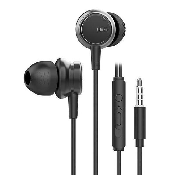 UiiSii HM9 Zwart - Metalen In-Ear Oortjes - Mooi Design