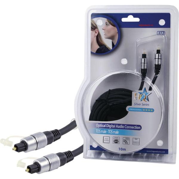 HQ Super Silver digitale optische Toslink audio kabel - 10 meter