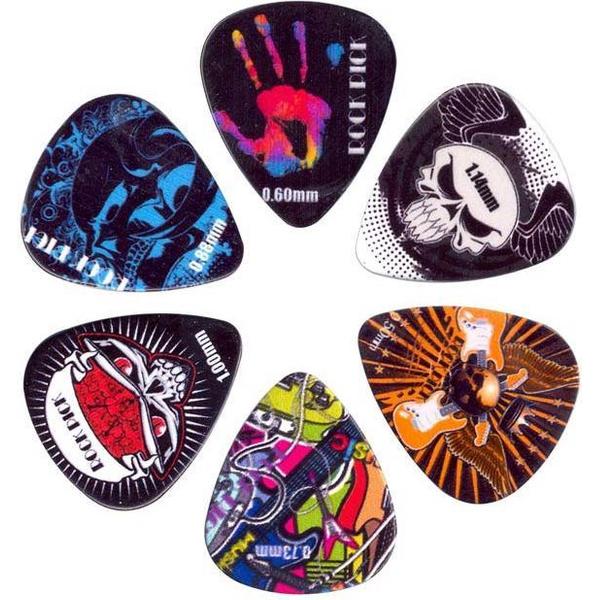 Plectrum Rock Picks SET 6-pack BRP6-MIX plectrum 0.50 mm - 1.14 mm