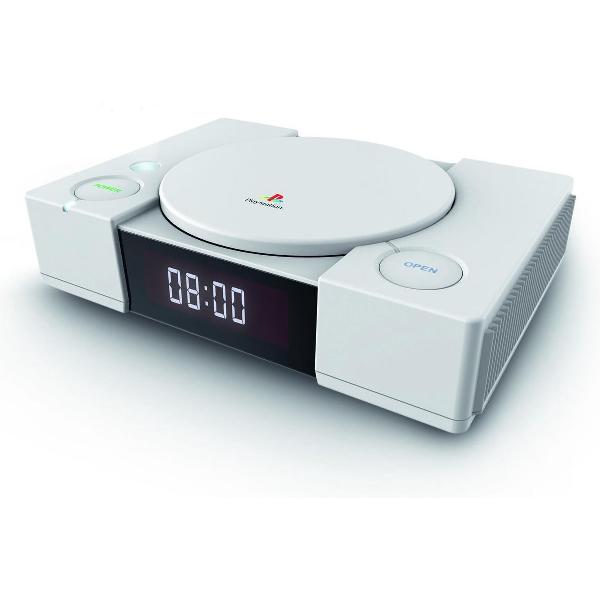 Bigben PS1AC - Officiële Playstation 1 Wekkerradio met Projectie - Grijs