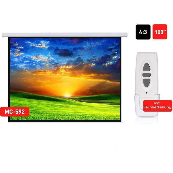 Projectiescherm elektrisch 100