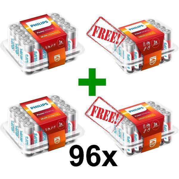 Actie - 48 AA + 48 AAA Philips Power Alkaline