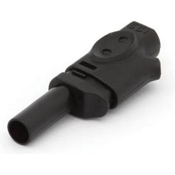IEC1010 BANAANPLUG 4mm INSTEEKBAAR - ZWART (CM21B)