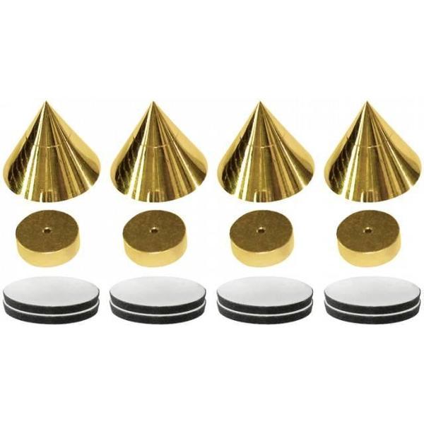 Dynavox spikes 4 stuks in het goud