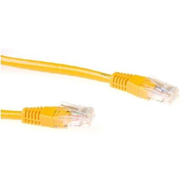 Ewent 0.5m Cat6 UTP netwerkkabel 0,5 m U/UTP (UTP) Geel