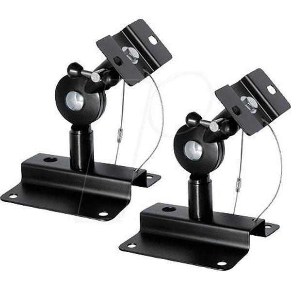 Universele Speaker Muurbeugel Set - Draaibaar Kantelbaar - Zwart