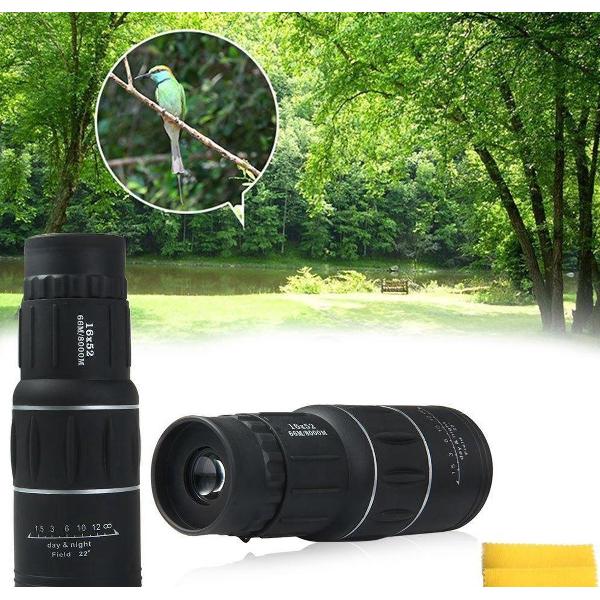 Professionele HD Monokijker 16x52 Dual Focus - 66M/8000M