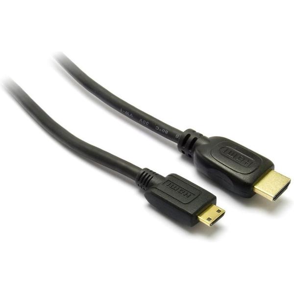 G&BL 1.5m HDMI-C/HDMI-A 1.5m HDMI Mini-HDMI Zwart HDMI kabel